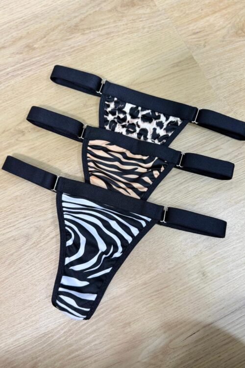 TRIO CRISTAL EDICIÓN DIA DE LA MUJER - Leopardo, Cebra blanca, Cebra cafe